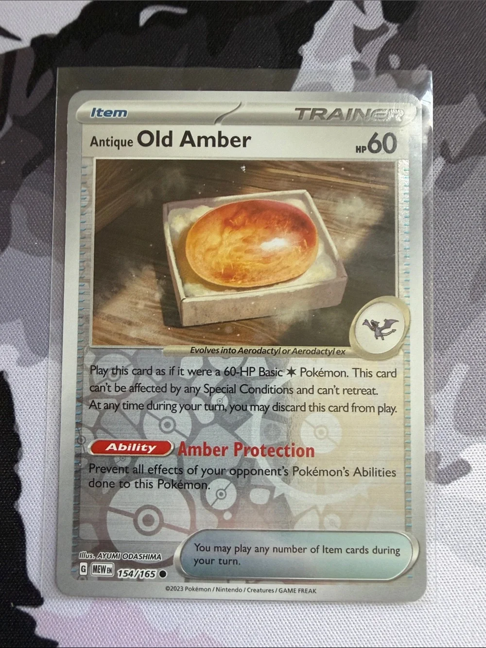 Antique Old Amber & Aerodactyl Pokémon Evolution Card Lot 🦖 | 3 Cards ✨5/$25✨